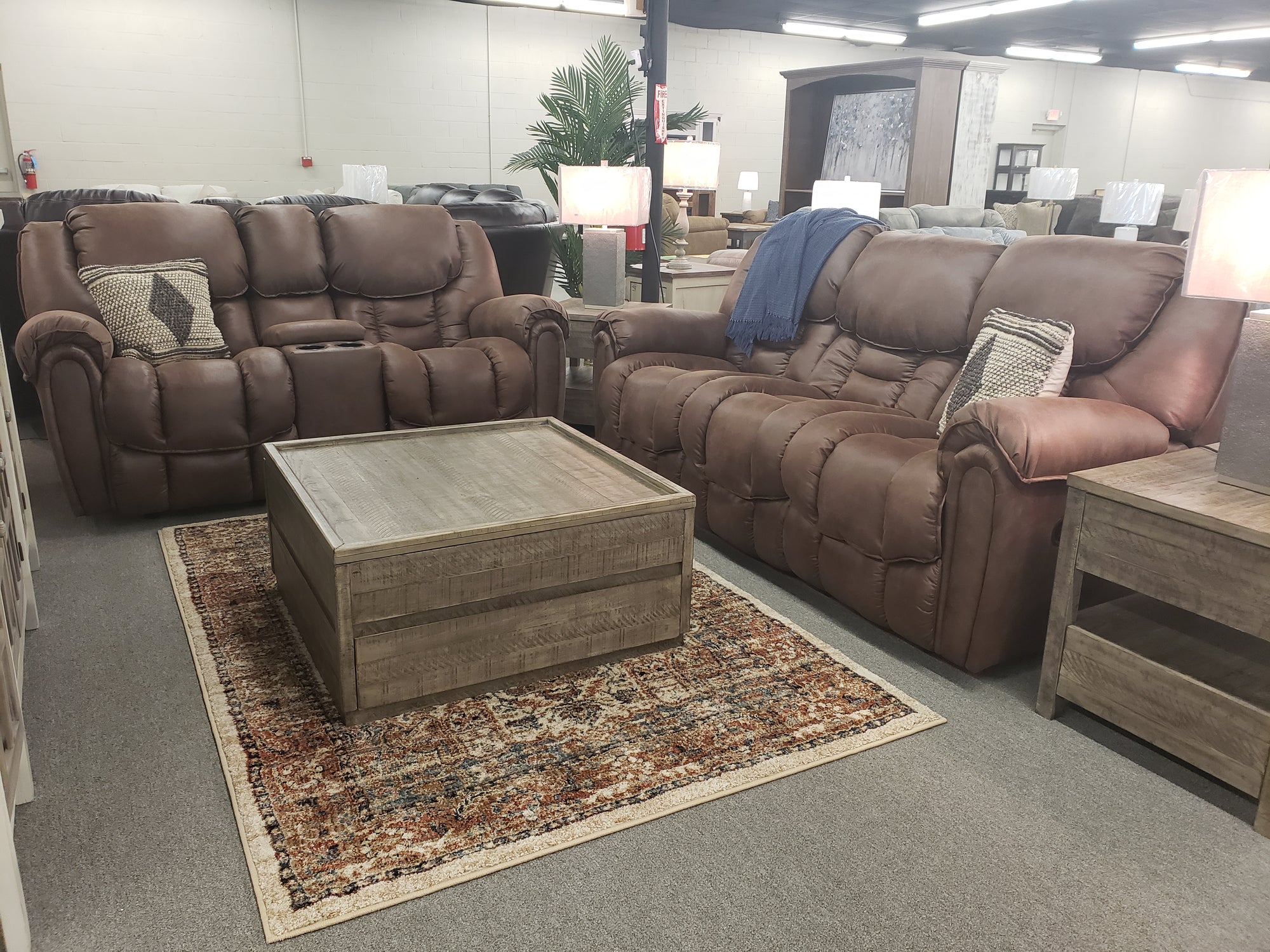 233 FI-HS Reclining Sofa With Rocking Loveseat