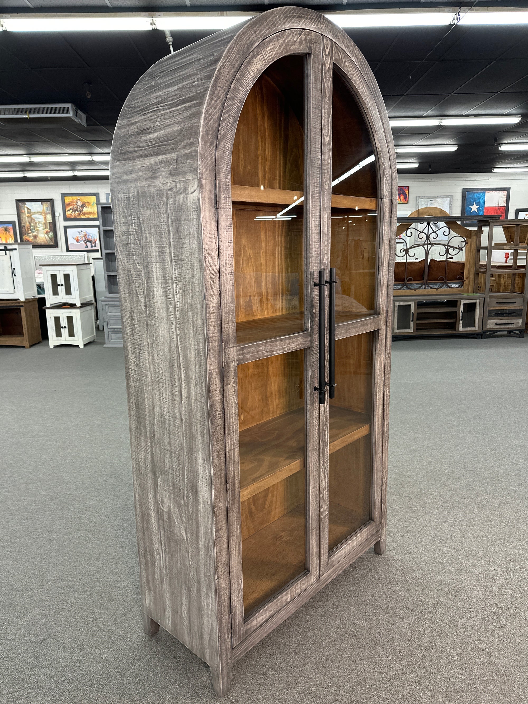 VIT-5577 FI-D Solid Wood Arch Cabinet