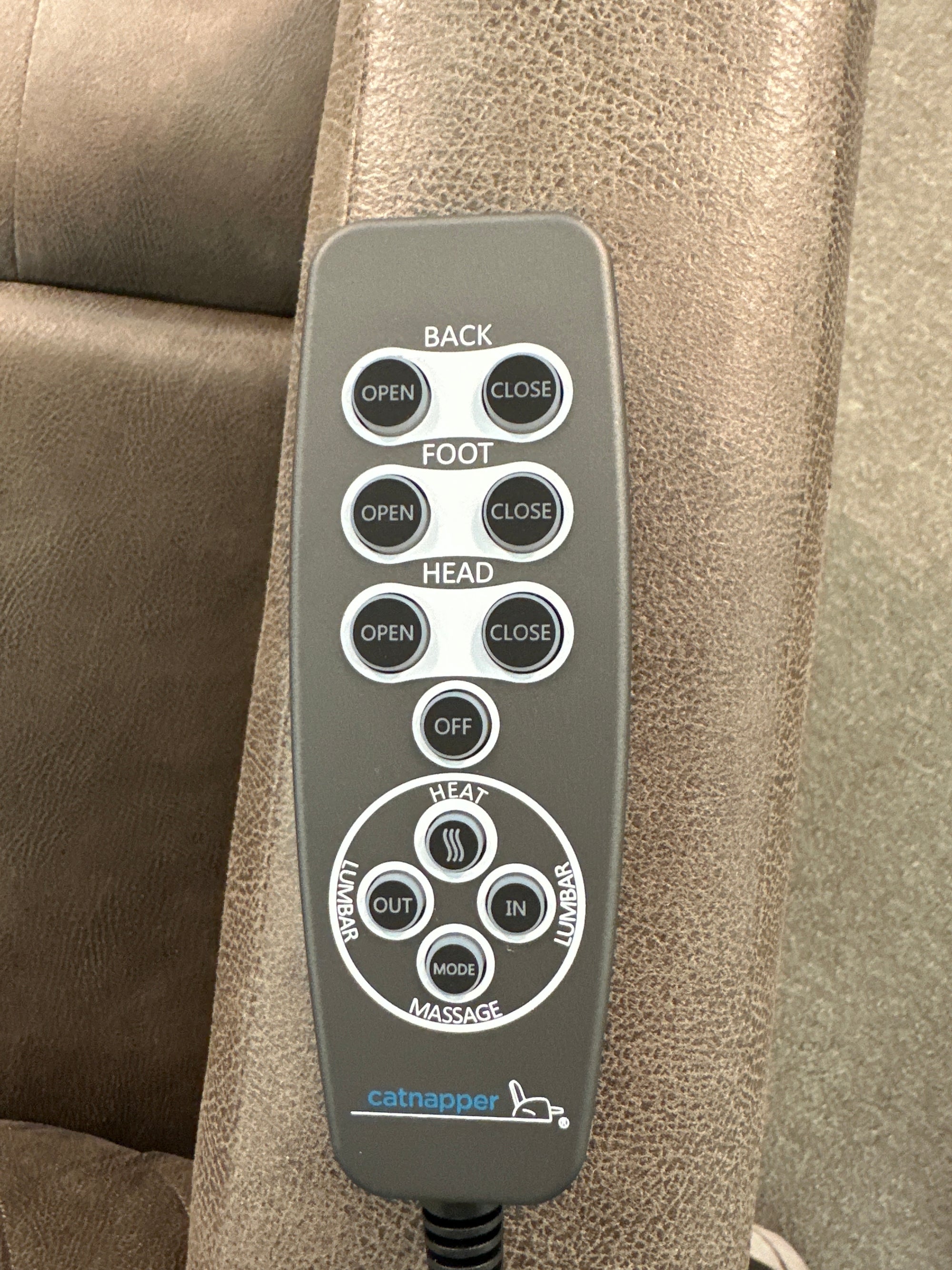 5217 FI-CNJ Power Lay Flat Recliner W ADJ Headrest, Zero Gravity, Heat & Massage