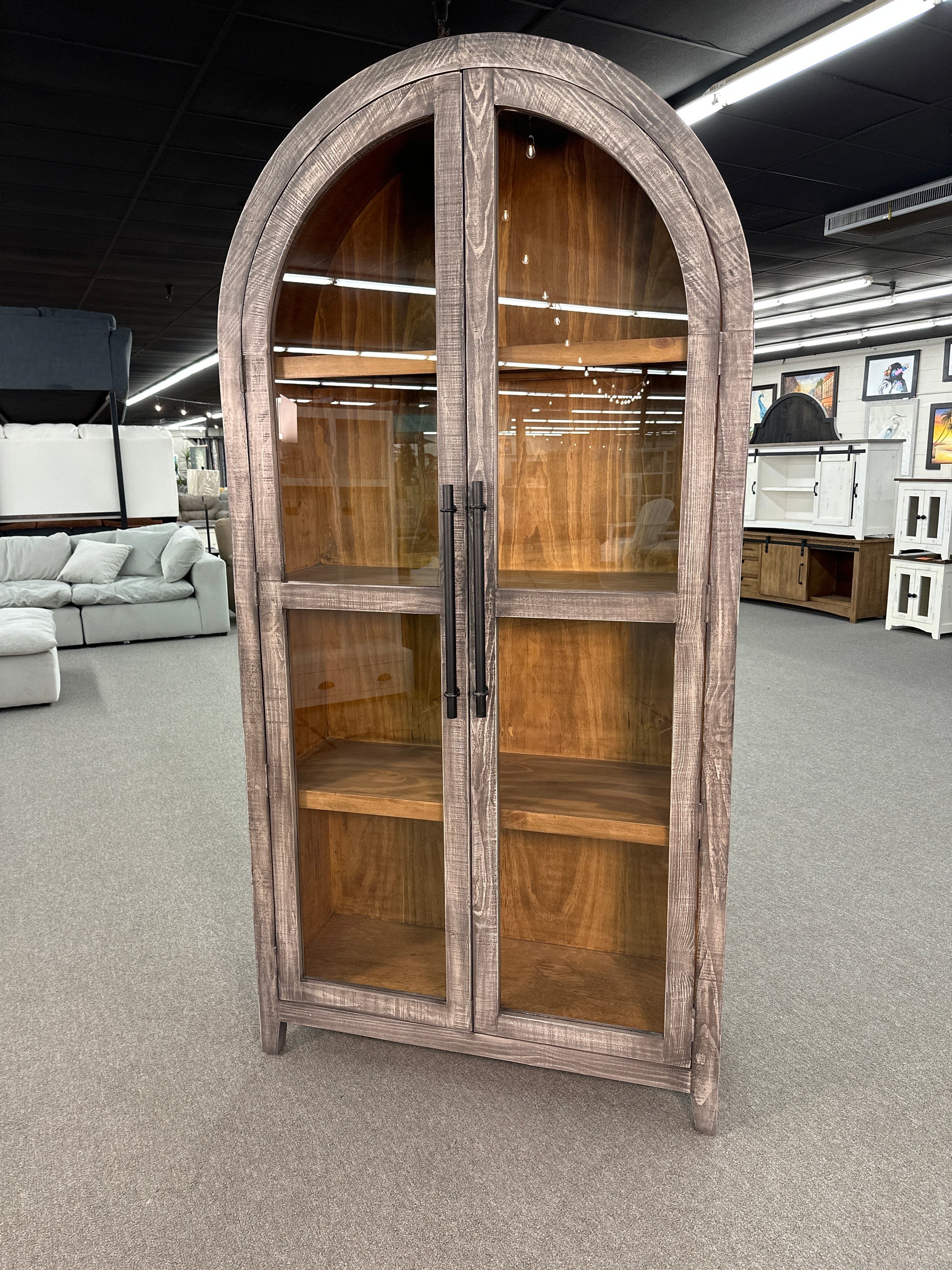 VIT-5577 FI-D Solid Wood Arch Cabinet