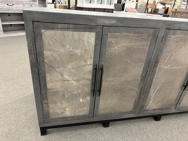 WDA-205-4 Door Travertine Nero Gray W/Thomas Gray Stone