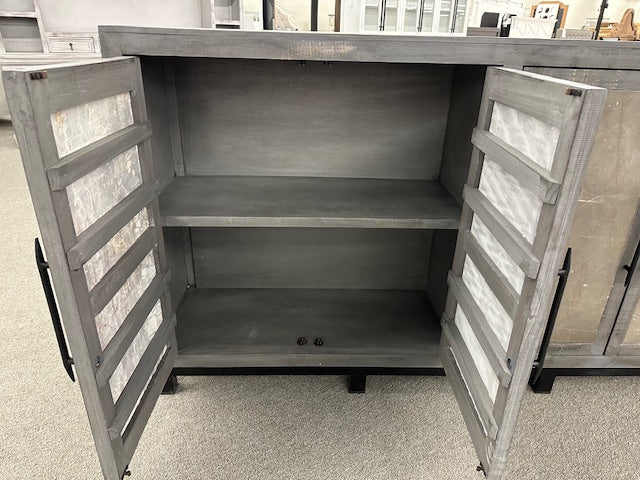 WDA-205-4 Door Travertine Nero Gray W/Thomas Gray Stone