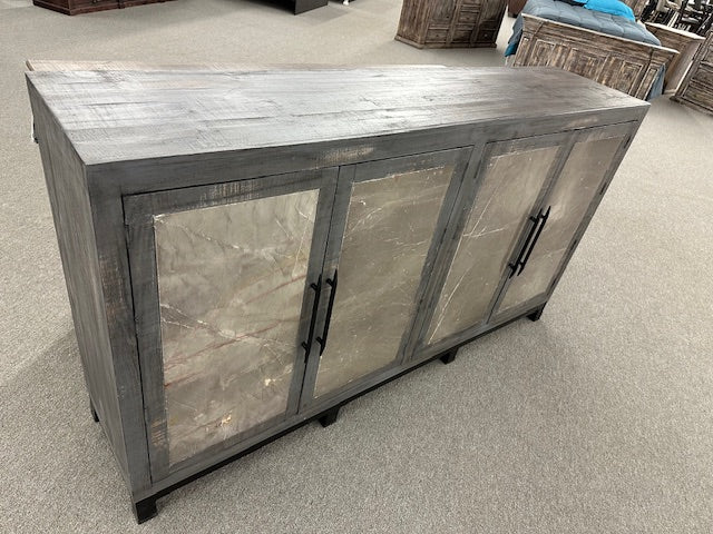 WDA-205-4 Door Travertine Nero Gray W/Thomas Gray Stone