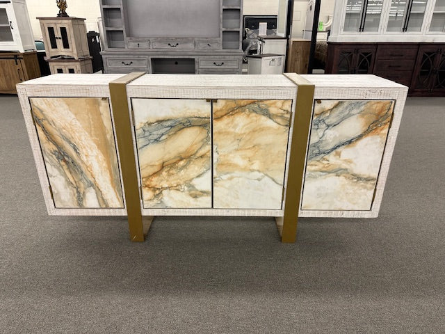 WDA-260-Quartzite Stone Console (White Wheat)