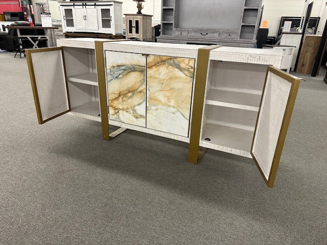 WDA-260-Quartzite Stone Console (White Wheat)