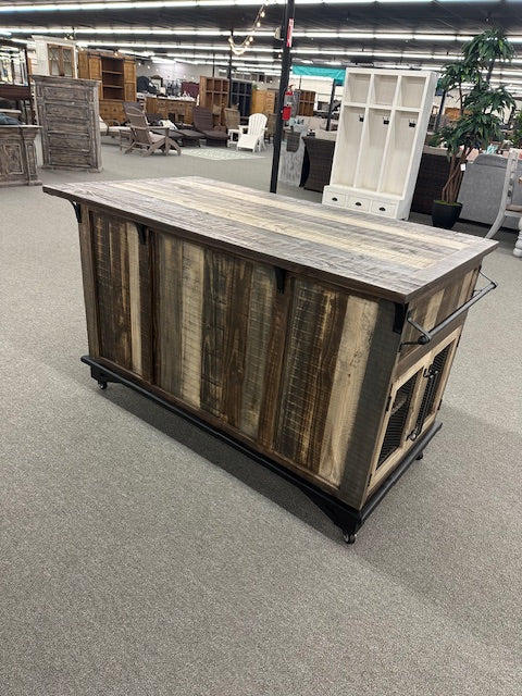 WDA-376-KIT Solid Wood Kitchen Island (Bourbon)