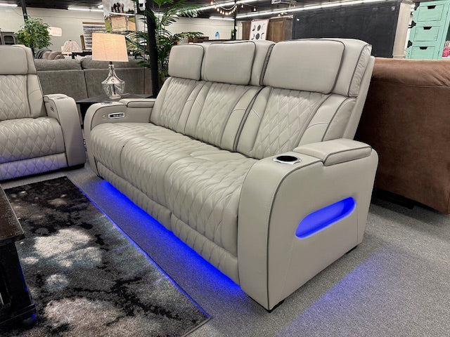 U382 FI-A Leather Zero Gravity Reclining Sofa & Loveseat W/Heat And Massage