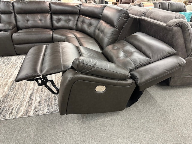 U544 FI-A 6Pc Leather Reclining Sectional