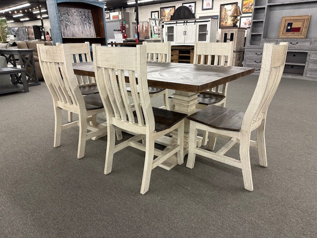 WDL-440 FI-M Herringbone 6Pc Dining Set W/Bench