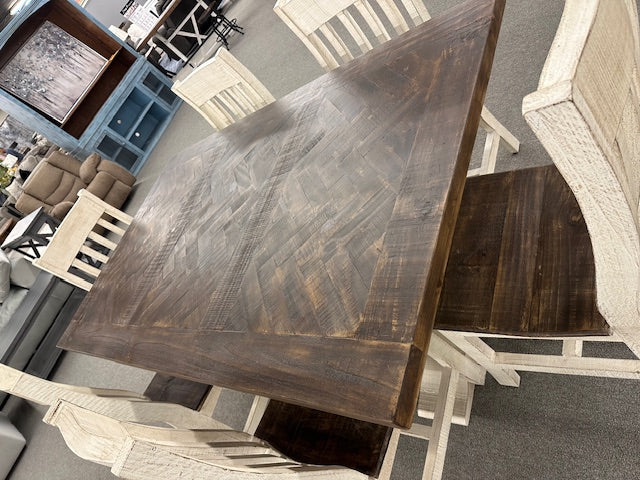 WDL-440 FI-M Herringbone 6Pc Dining Set W/Bench