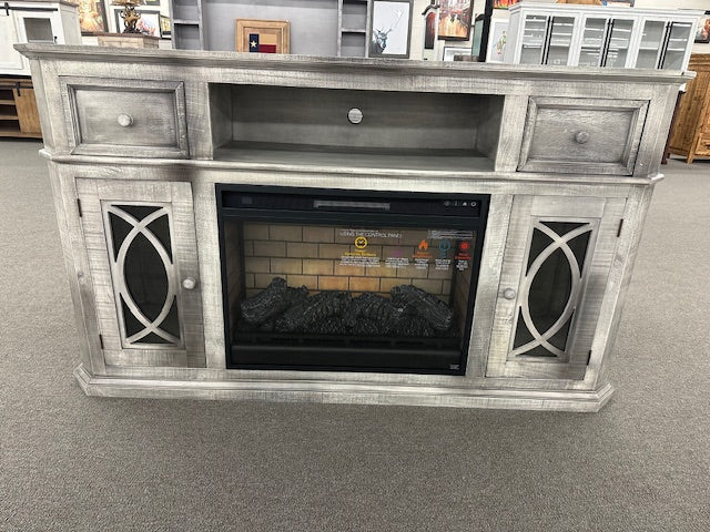 WWP-319 Fish Fireplace TV Stand