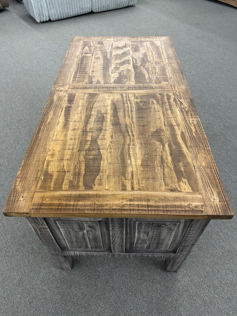 LR-ESC 114-3 FI-D Solid Wood 4 Drawer Desk