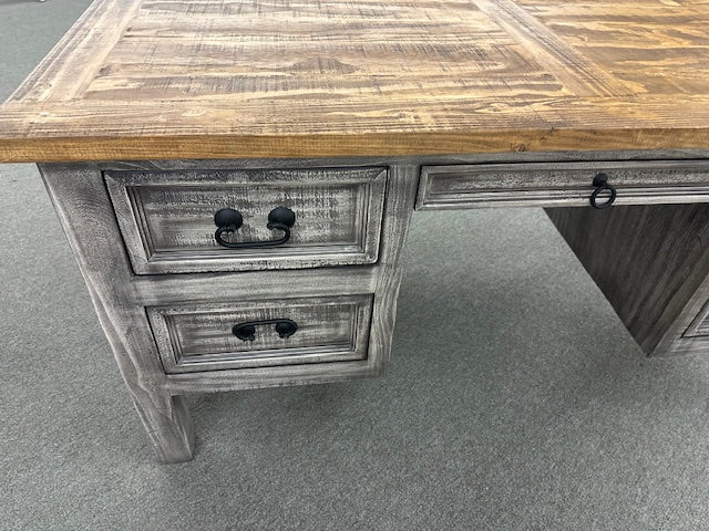 LR-ESC 114-3 FI-D Solid Wood 4 Drawer Desk