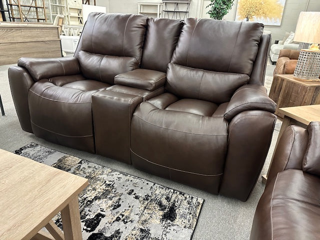 482 FI-SM Leather Power Reclining Sofa & Loveseat