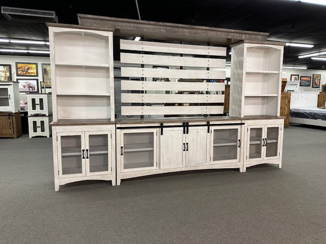 WDA-253 Solid Wood Wall Unit W/Fireplace Option