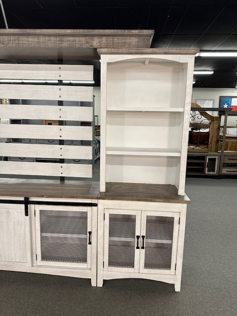 WDA-253 Solid Wood Wall Unit W/Fireplace Option