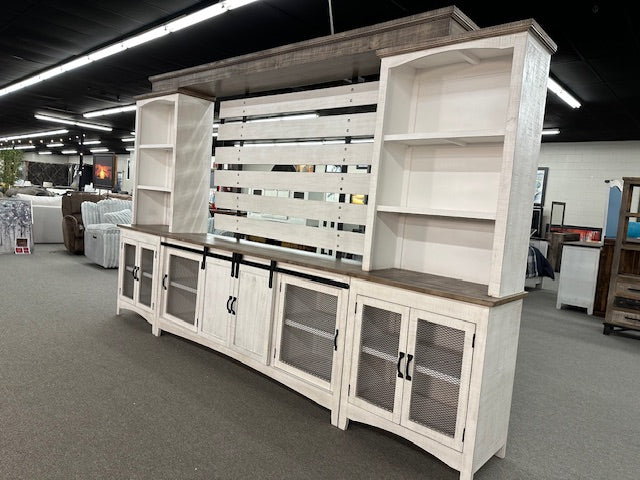 WDA-253 Solid Wood Wall Unit W/Fireplace Option