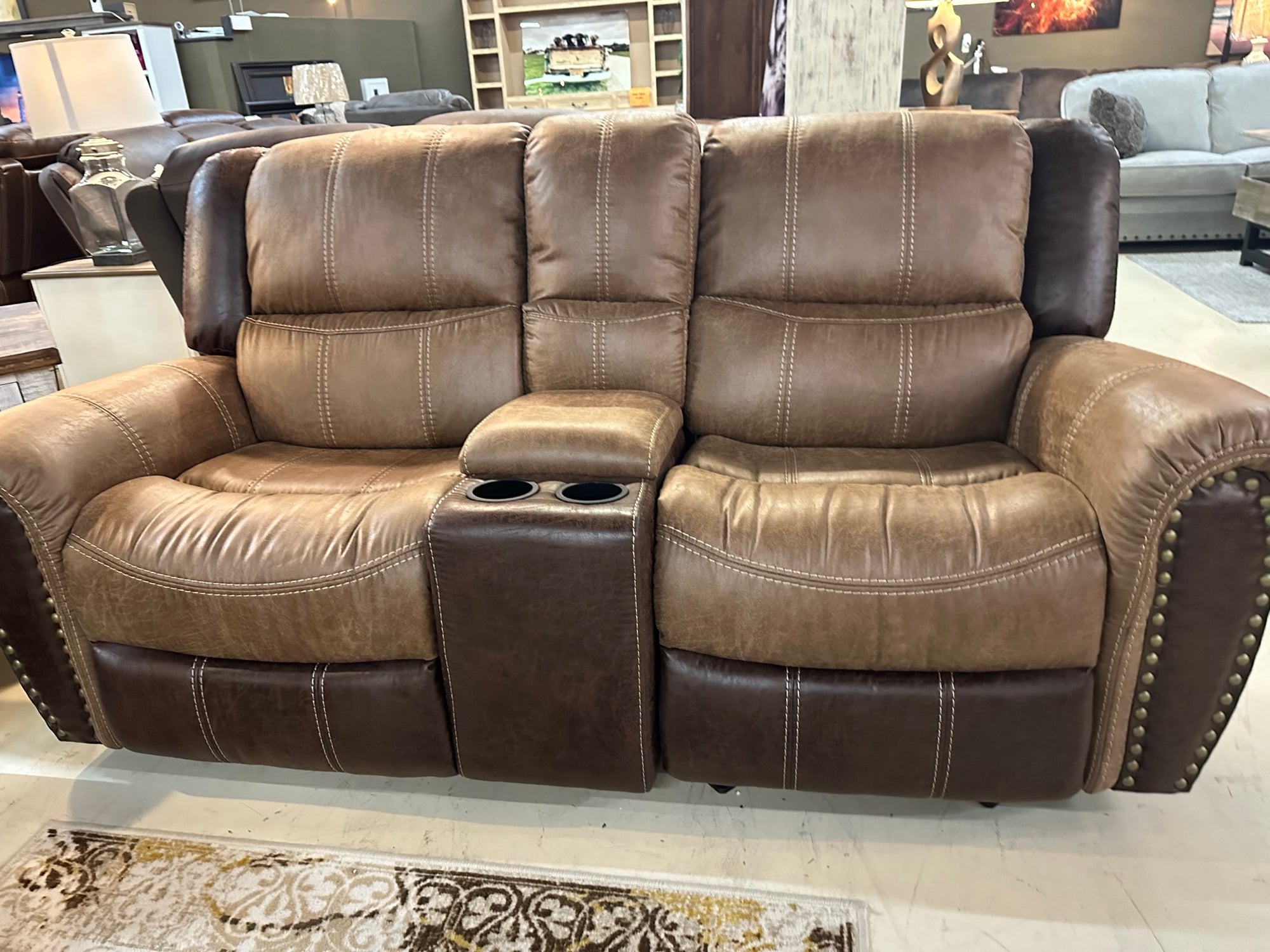 XW0618 FI-CHM Sofa and Glider Loveseat