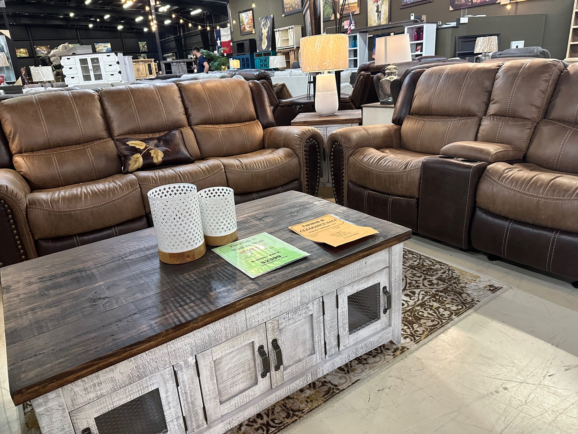XW0618 FI-CHM Sofa and Glider Loveseat