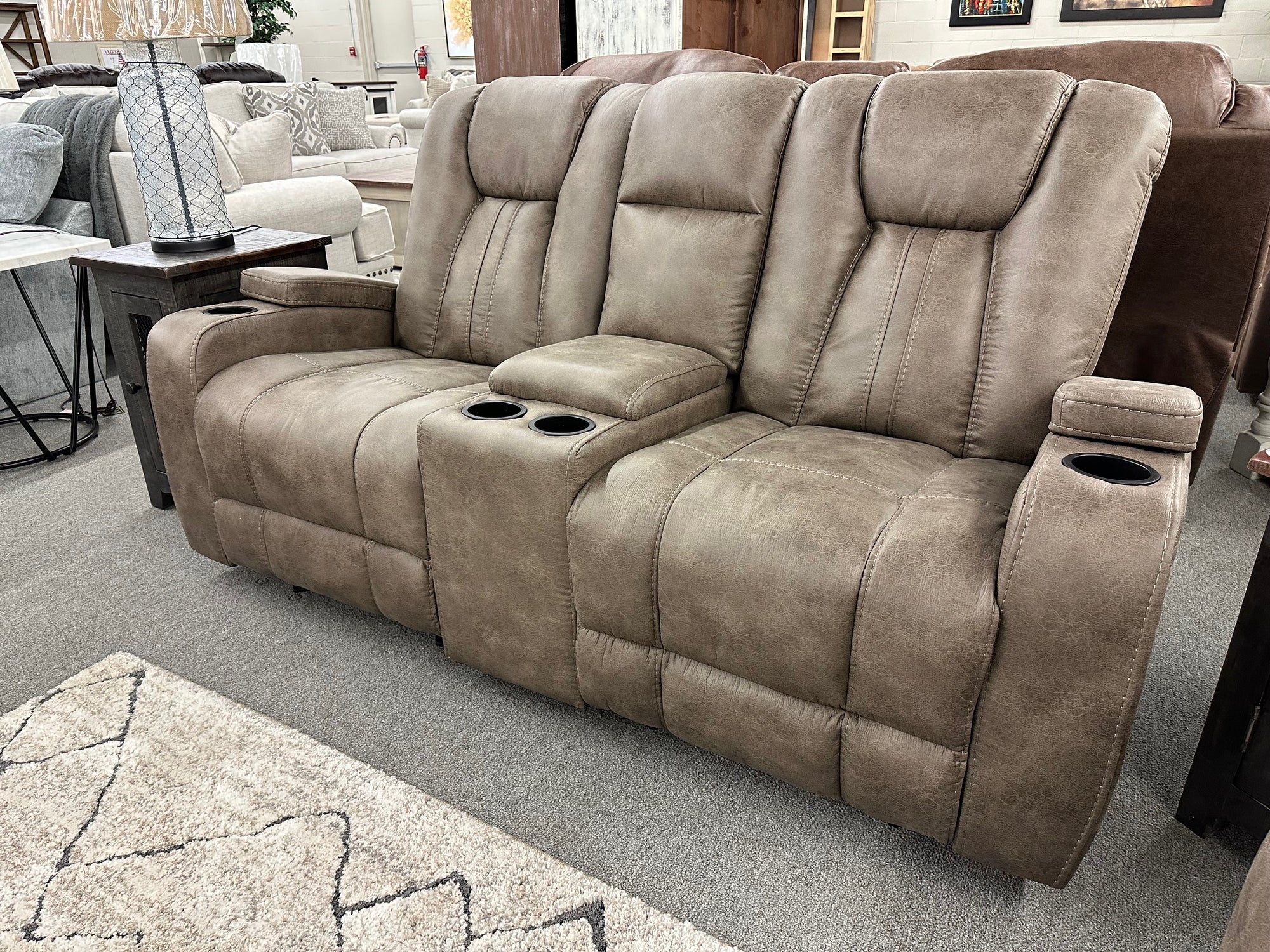 0001 FI-ChM Reclining Sofa and Rocking Loveseat - BLOWOUT SALE