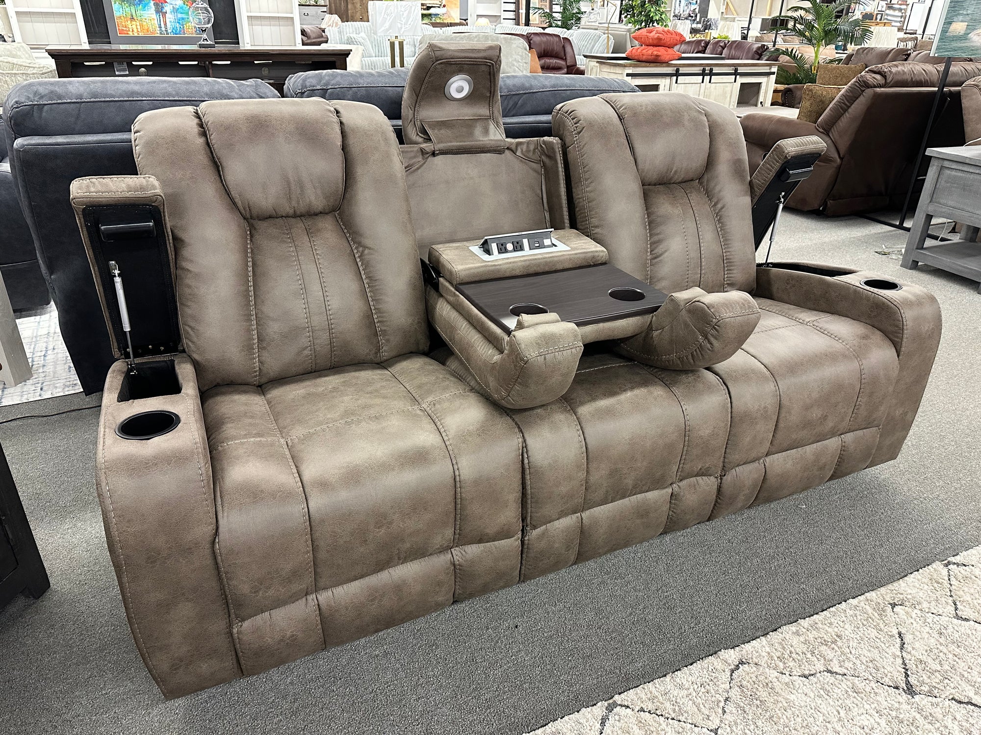 0001 FI-ChM Reclining Sofa and Rocking Loveseat - BLOWOUT SALE