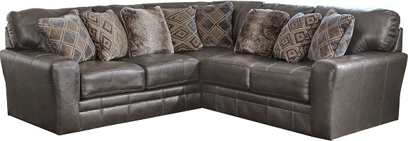 5489 FI-CnJ Italian Leather Sectional