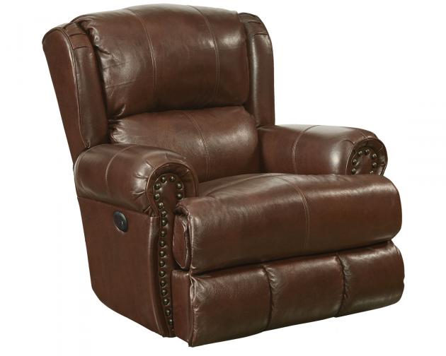 5874 FI-CNJ Italian Leather Glider Recliner