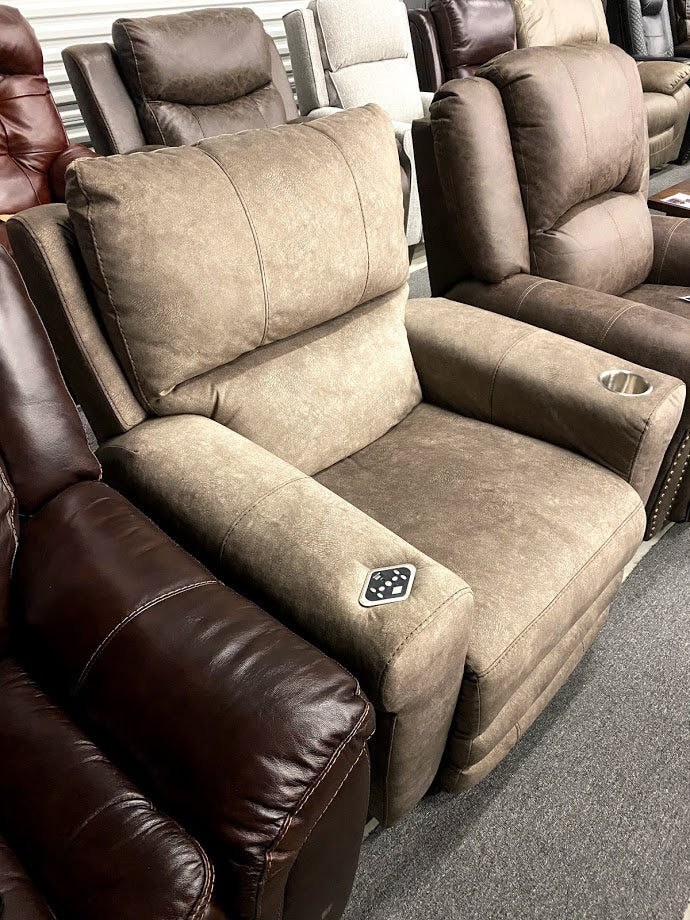 5897 FI-CnJ Voice Activated Powered Recliner with Adjustable Headrest and Lumbar