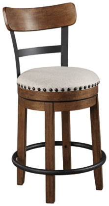D657 FI-A Backed Swivel Barstools