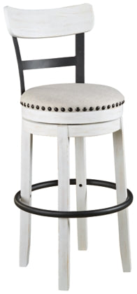 D657 FI-A Backed Swivel Barstools