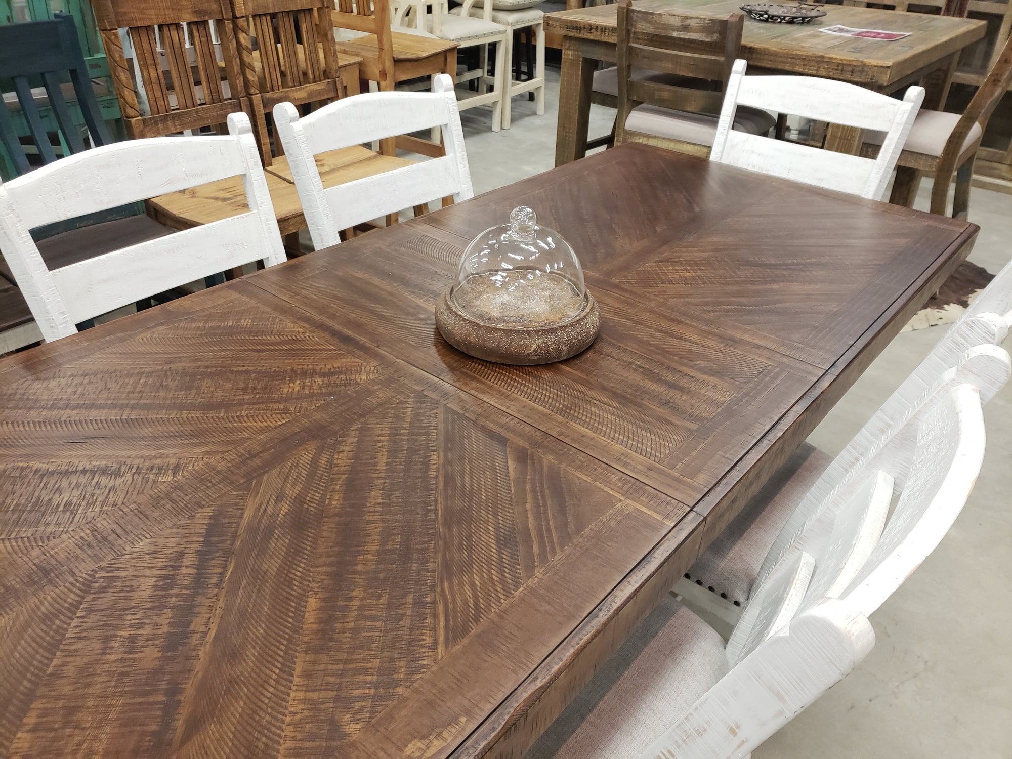 D657 FI-A Rectangular Dining Table with 6 Chairs