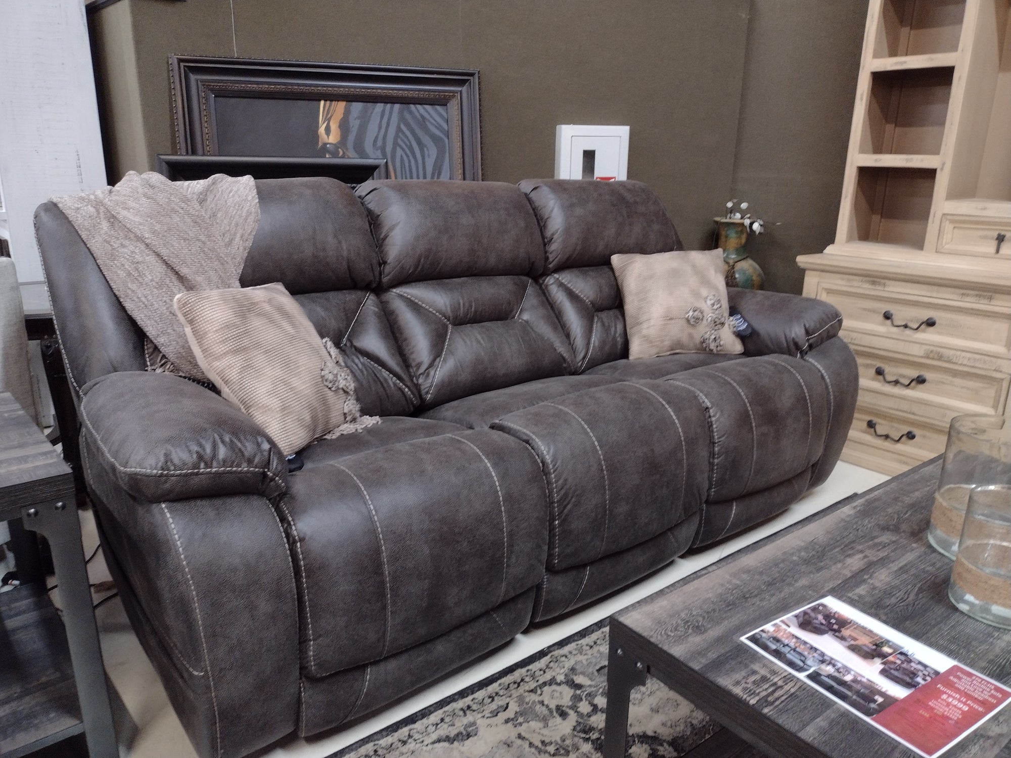 279 FI-HS Power Recline Sofa and Love w/ Adjustable Headrest and Powered Lumbar