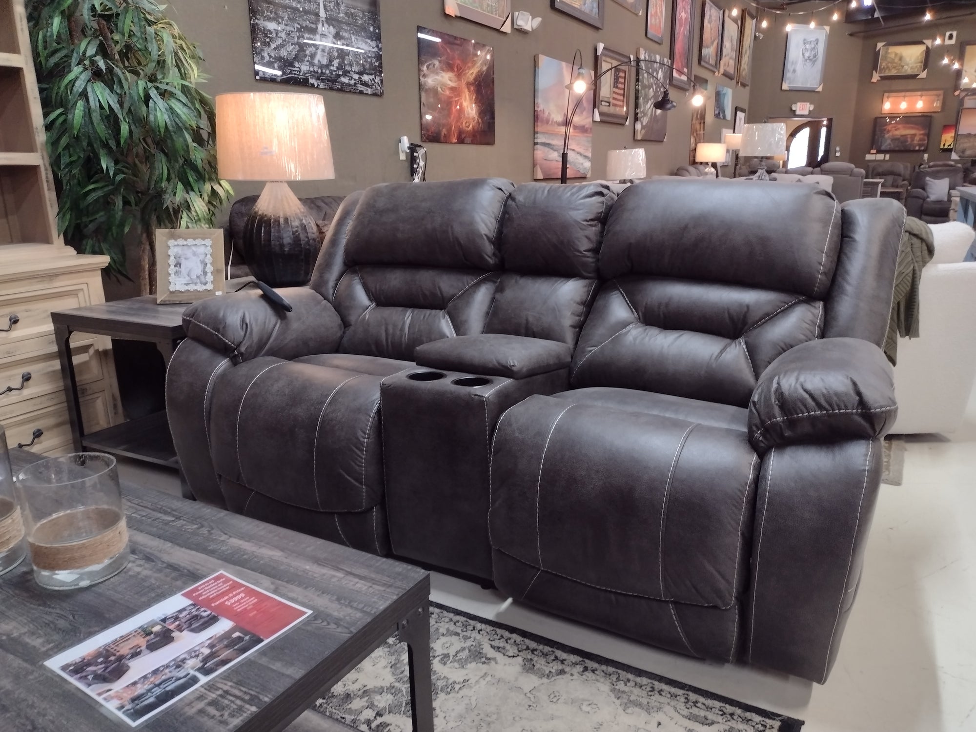 279 FI-HS Power Recline Sofa and Love w/ Adjustable Headrest and Powered Lumbar