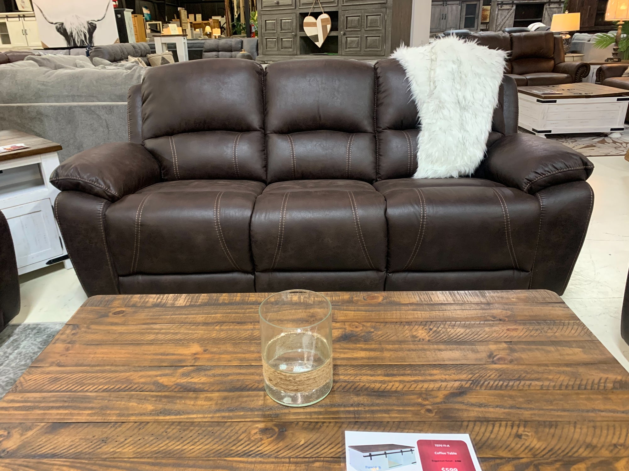 9643 FI-ChM Reclining Sofa and Loveseat