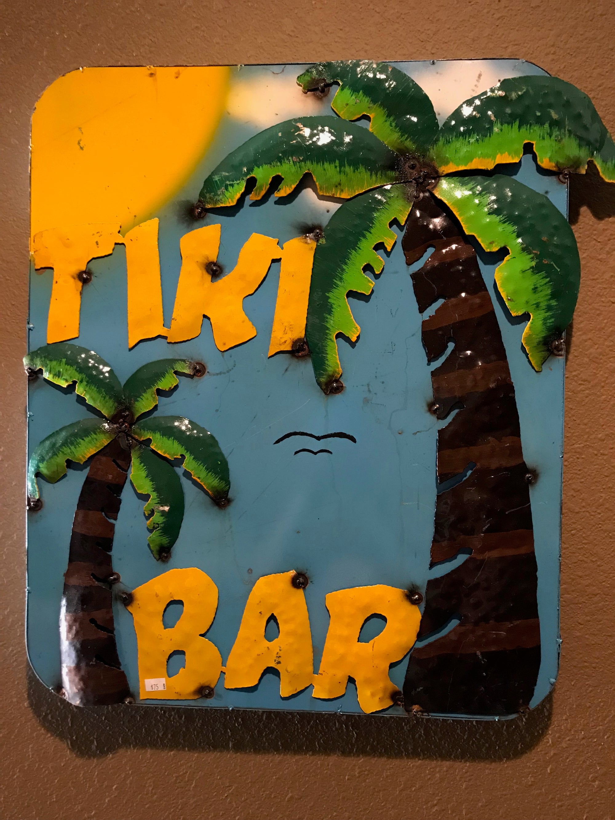 Metal Tiki Bar Sign Art