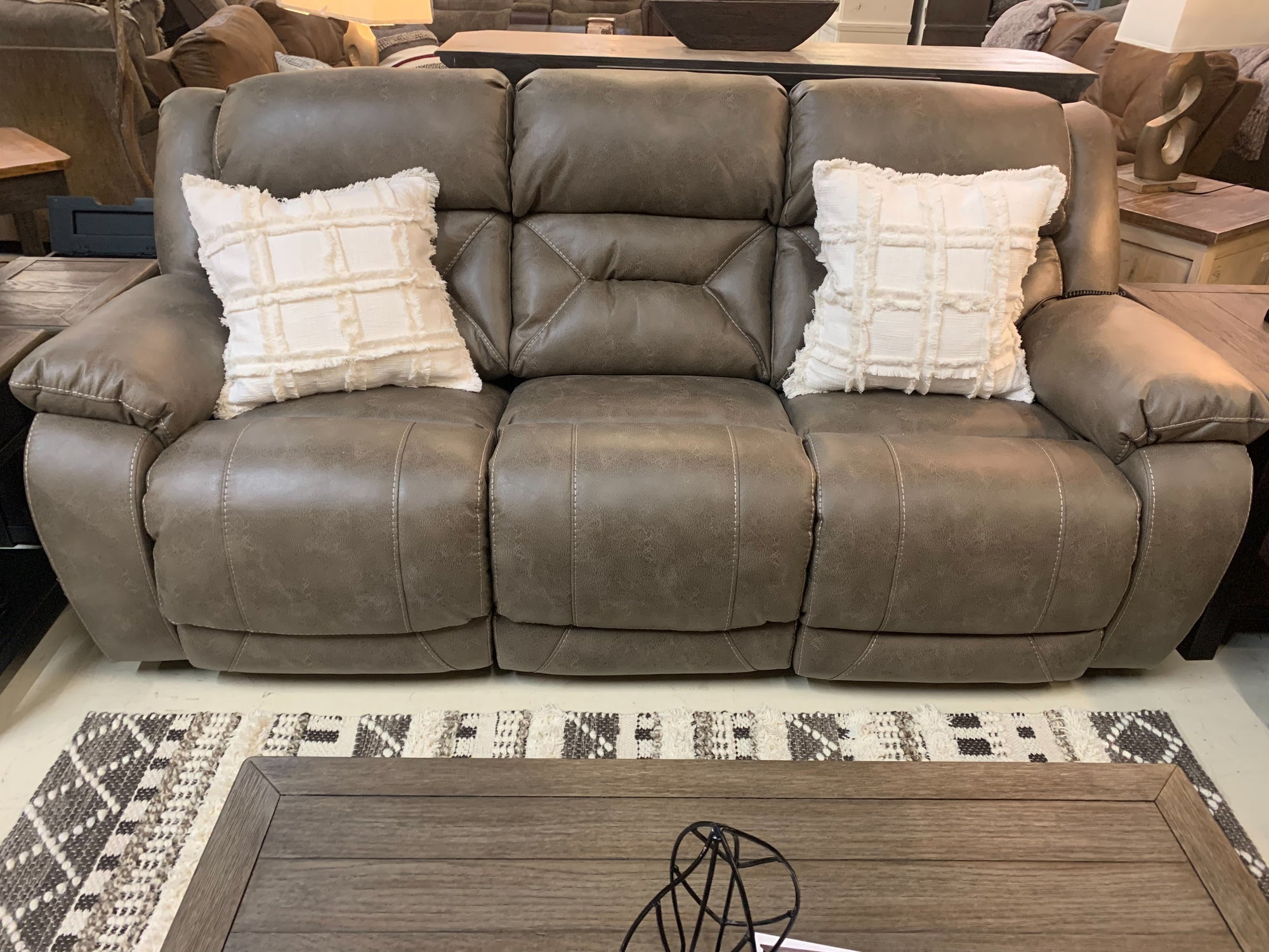 269 FI-HS Power Reclining Sofa and Loveseat w/ Adjustable Headrest and Powered Lumbar