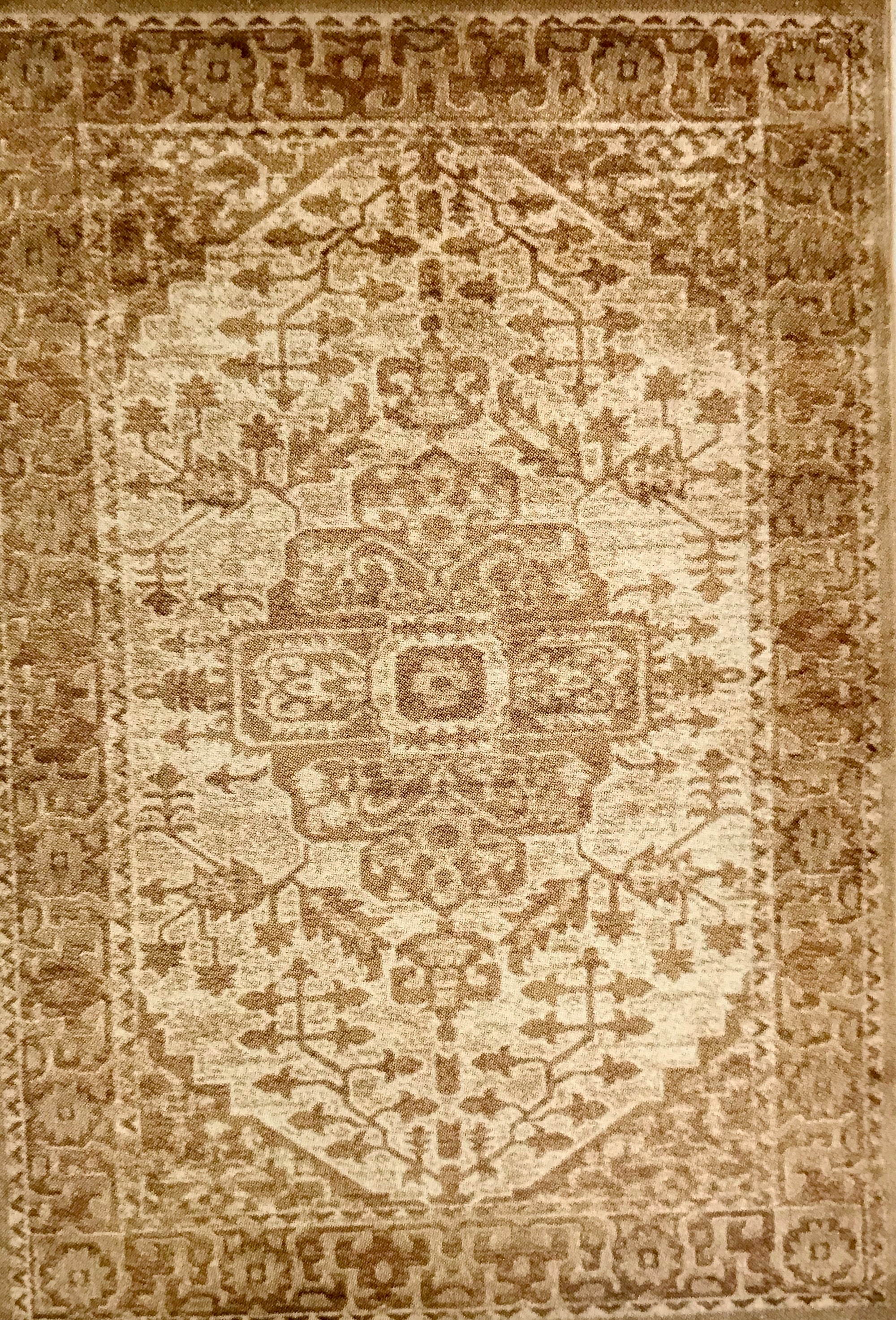 PM3368FIP Heriz Beige and Cream Rug 5 x 7