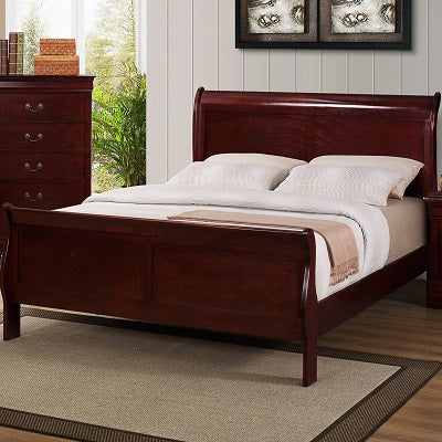 B4011 FI-CM Queen Sleigh Bed Set