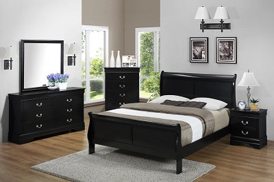 B4011 FI-CM Queen Sleigh Bed Set