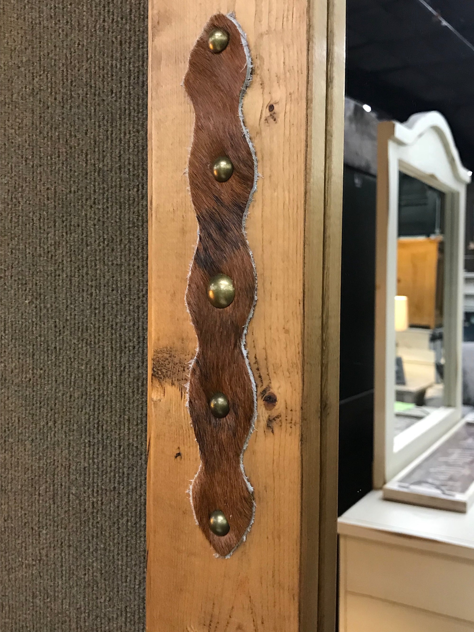 Cowhide Mirror