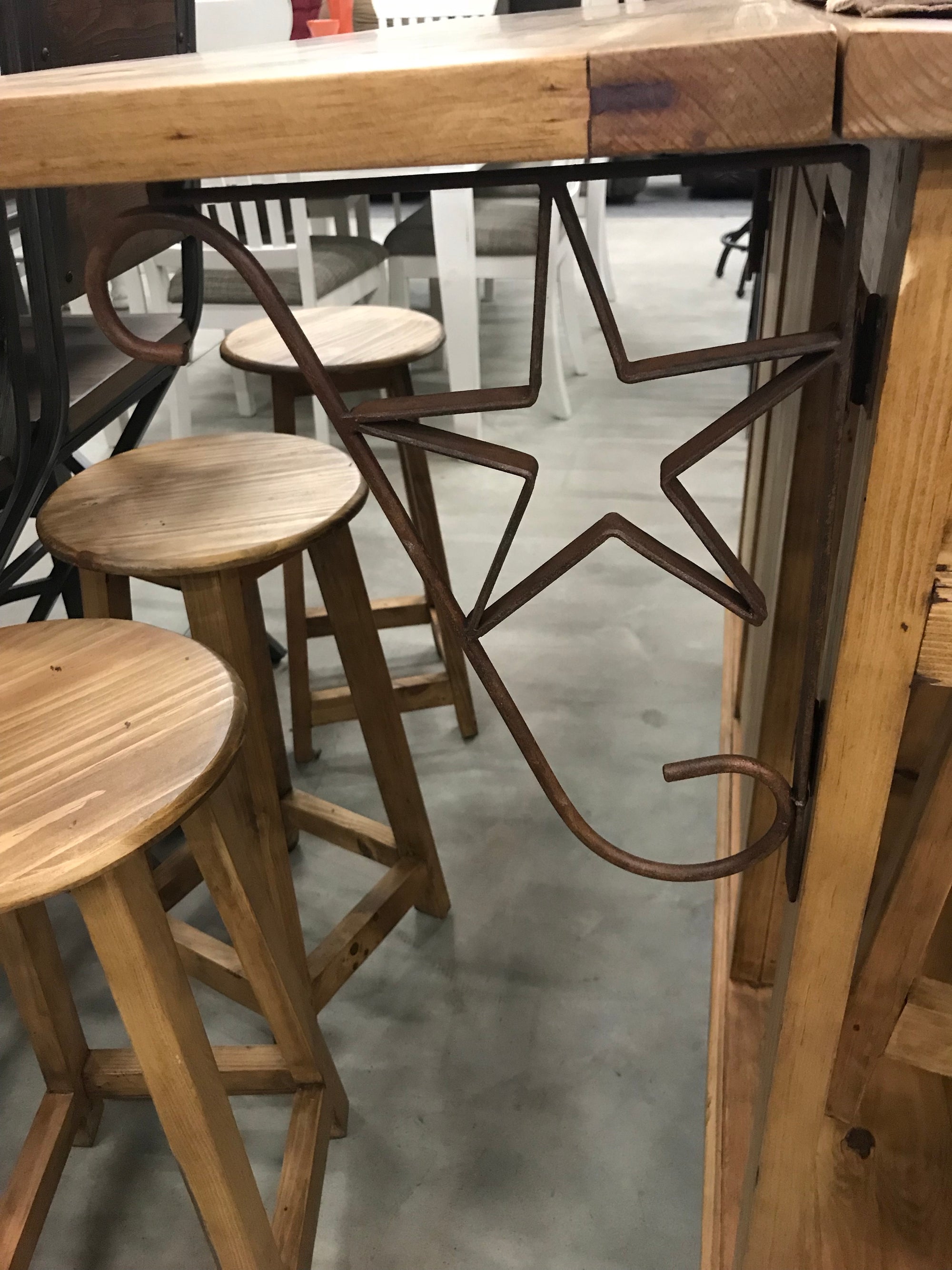DG-ACC211FI Kitchen Island Bar with 6 Barstools
