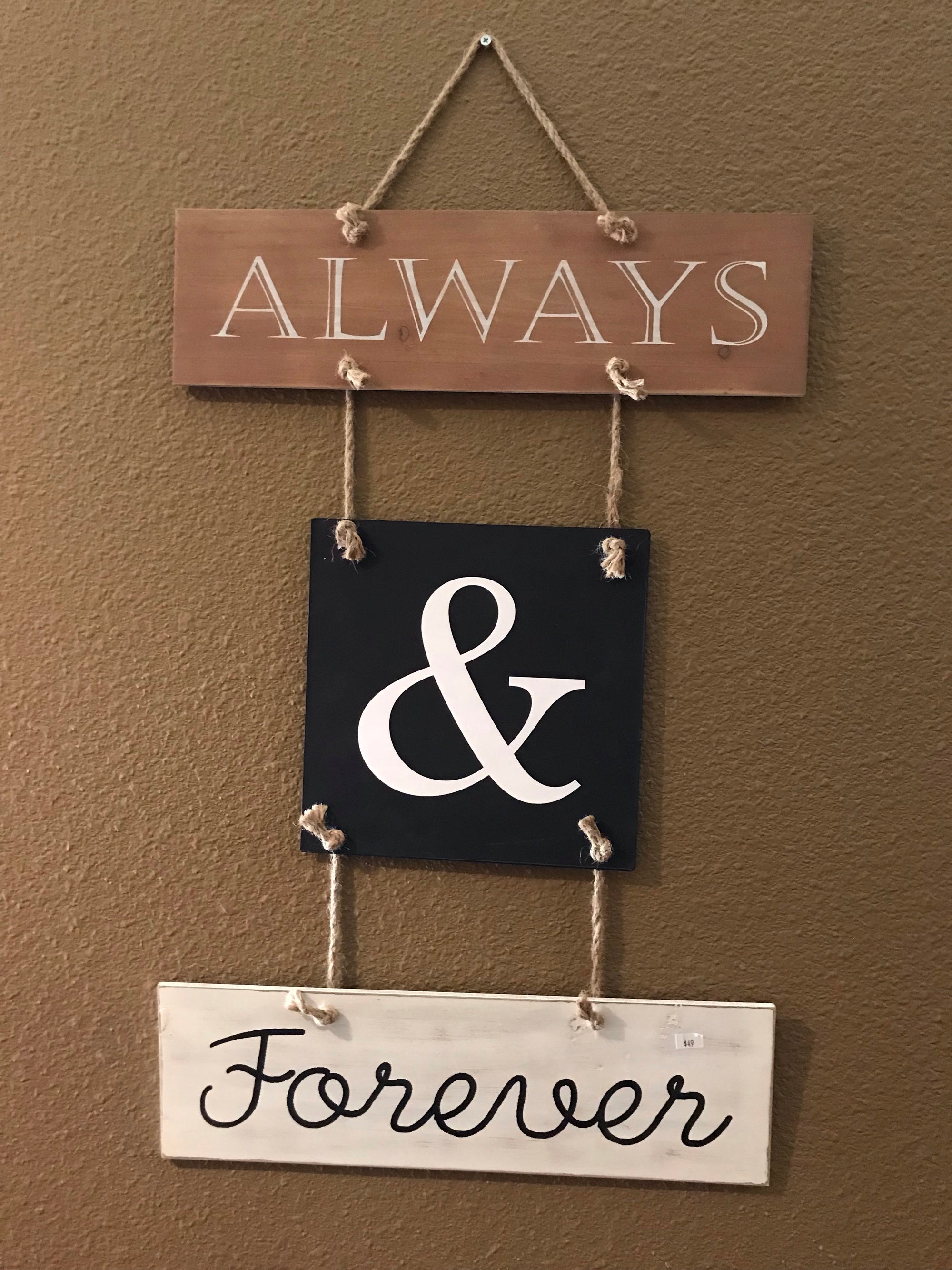 Always & Forever Wood Art