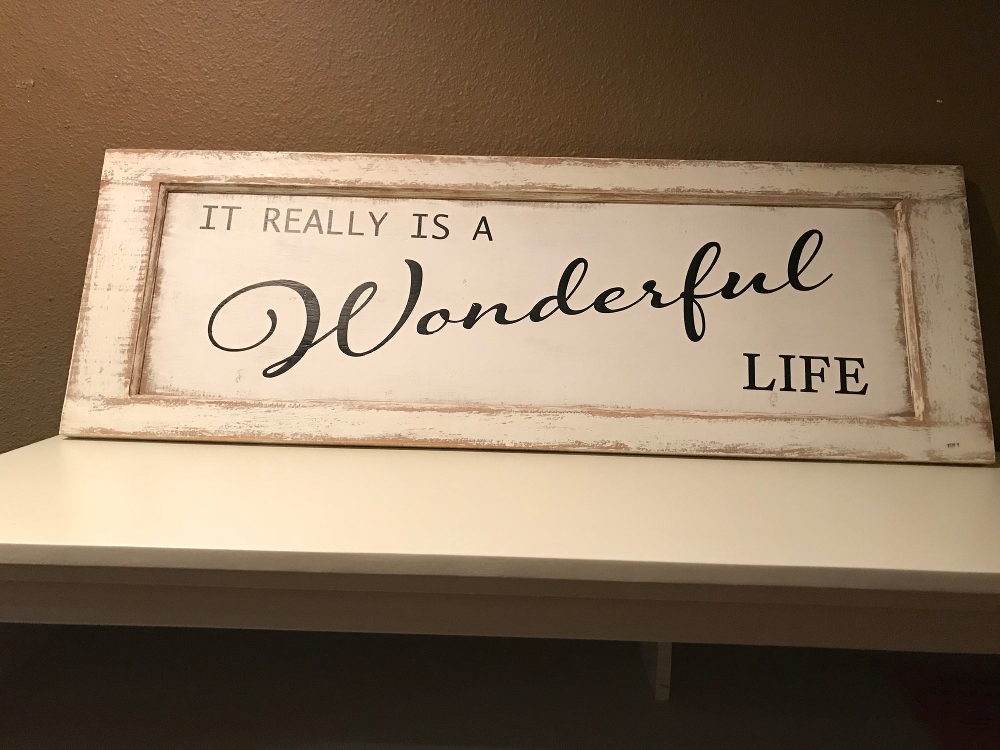 It Really is A Wonderful Life Wood Art