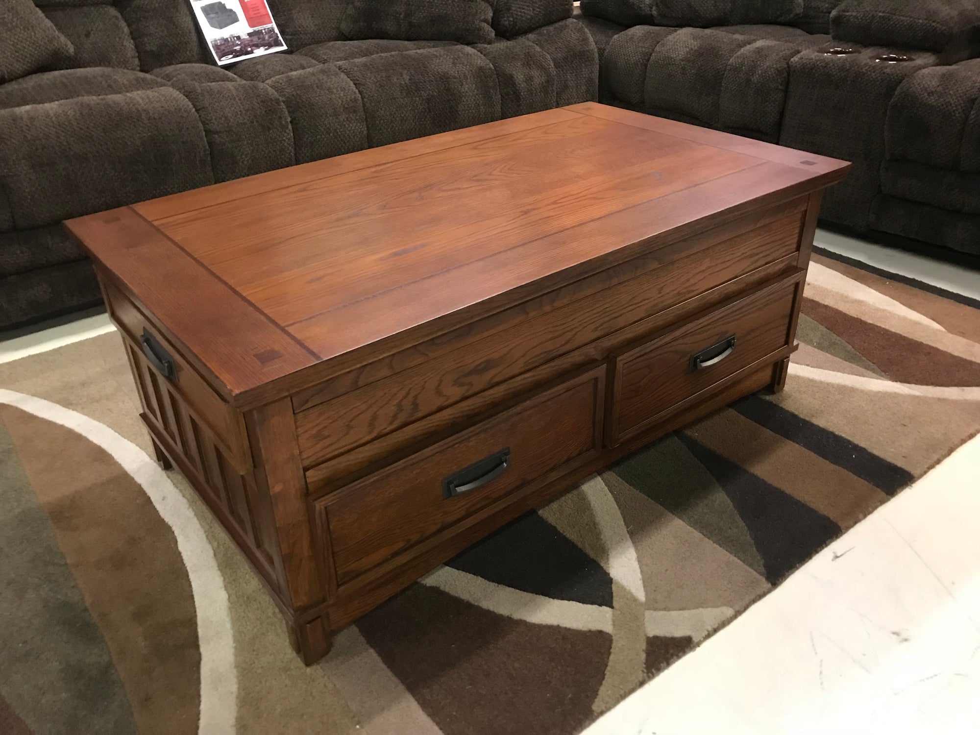 T820 FI-A Lift Top Table and 2 Rectangular End Tables