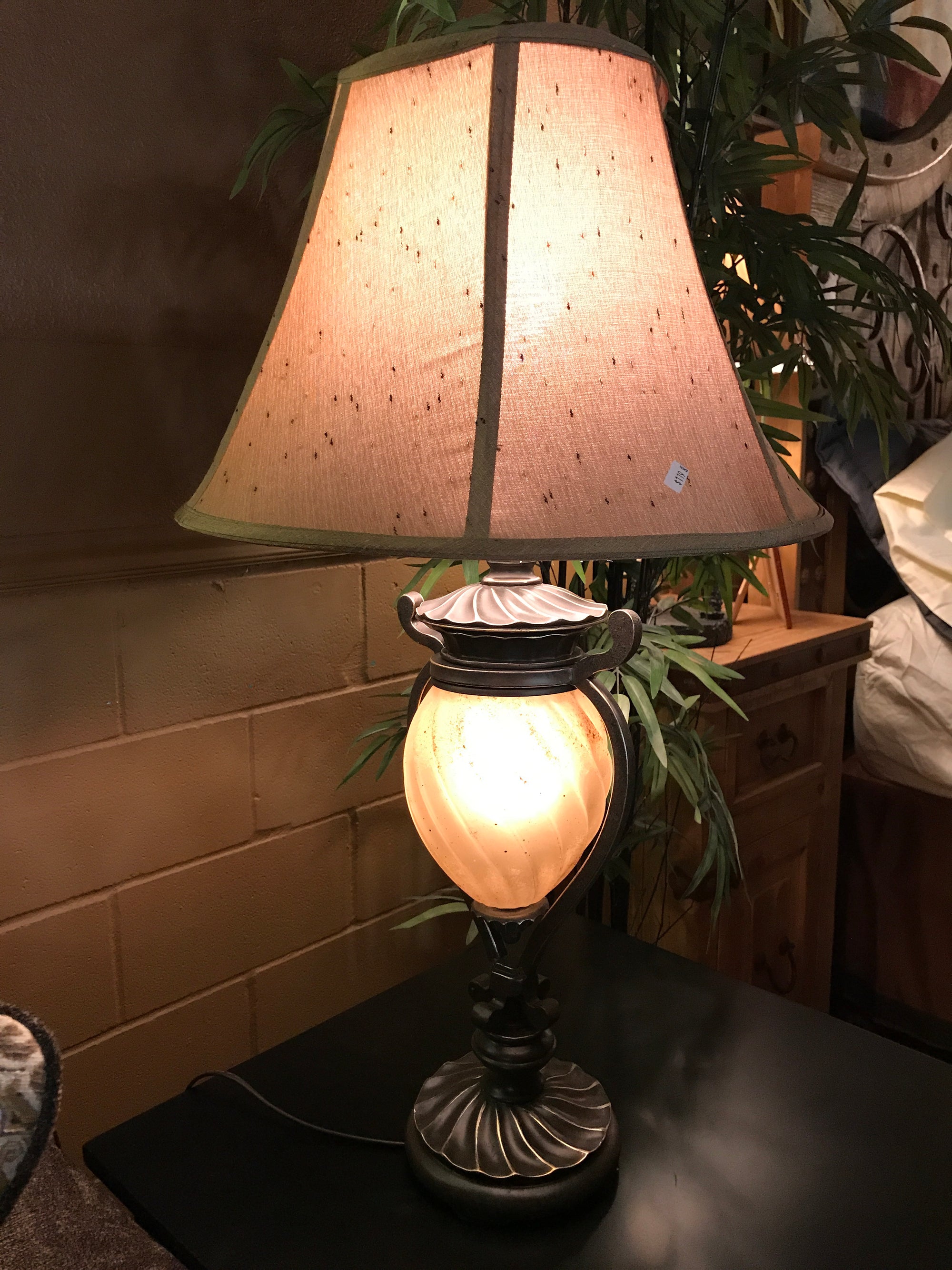 Lamp Grecian Gold and Black