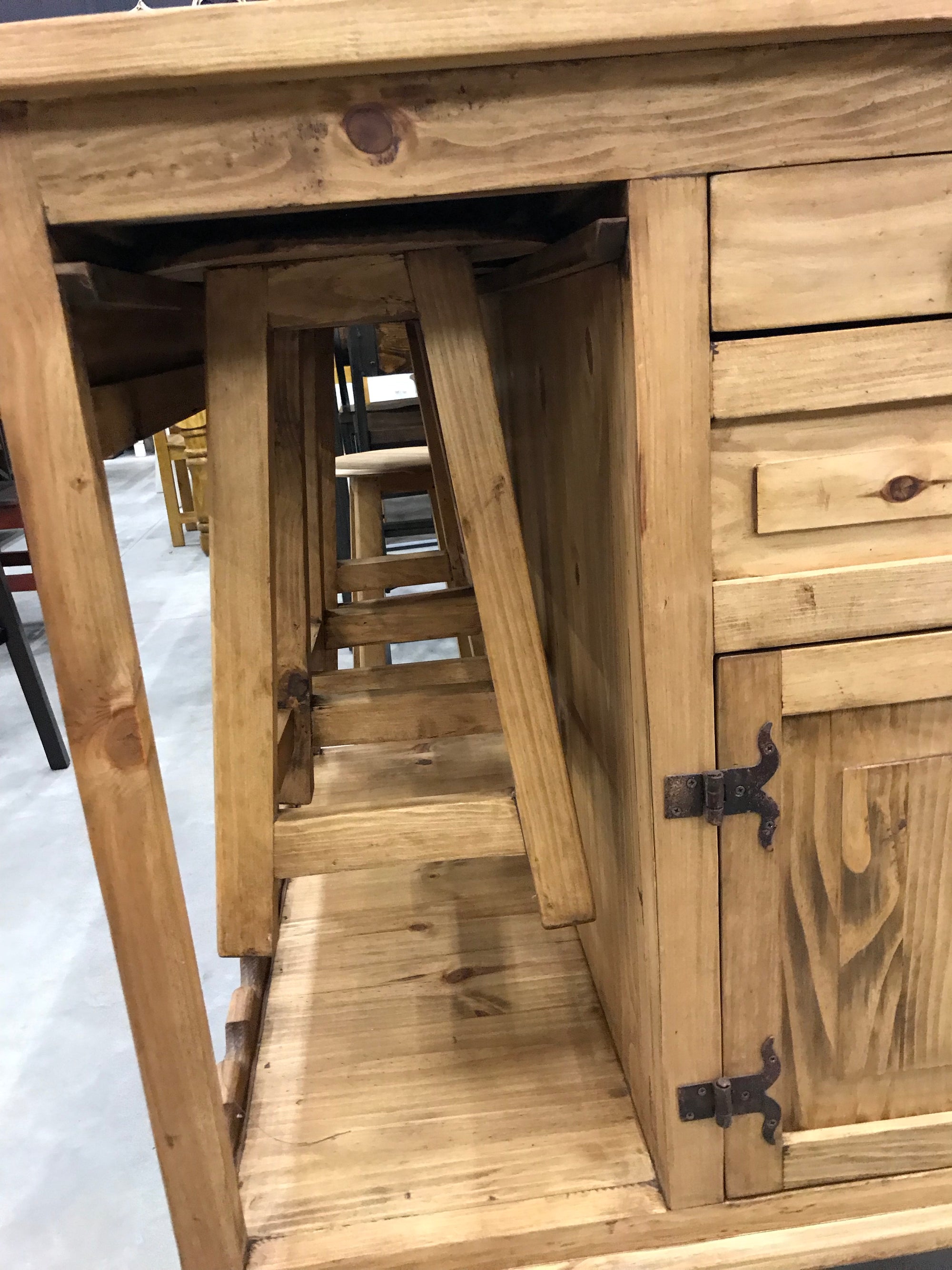 DG-ACC211FI Kitchen Island Bar with 6 Barstools