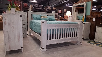 White Ingles FI-M Queen Bed Set