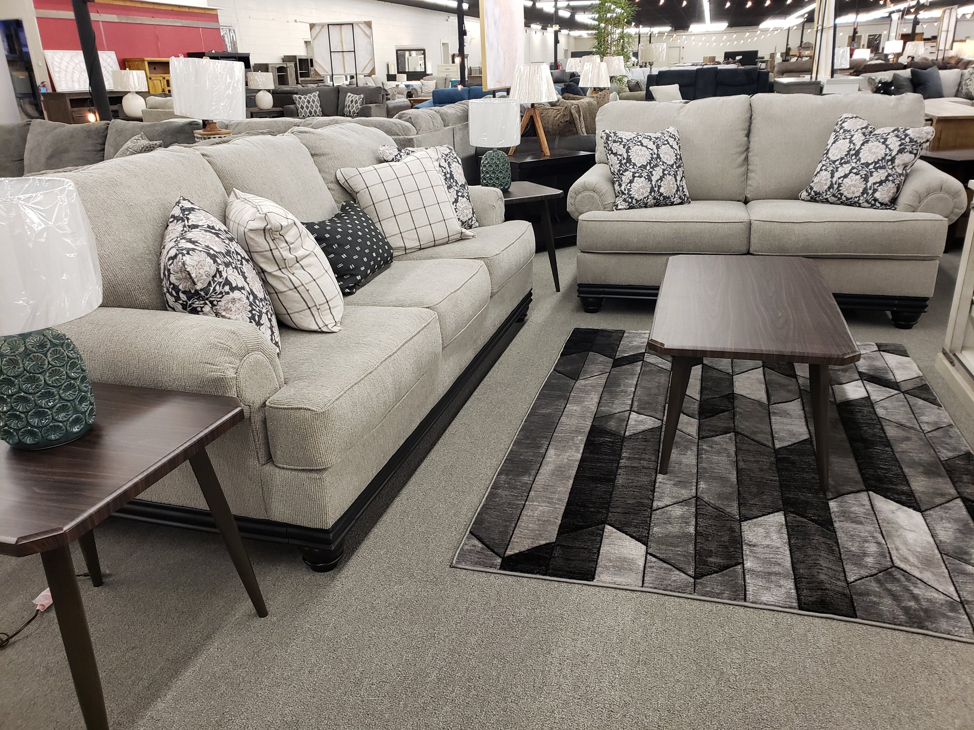 498 FI-A Fabric Sofa And Loveseat