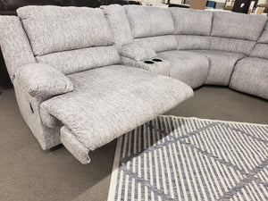 304 FI-A 6pc Fabric Reclining Sectional
