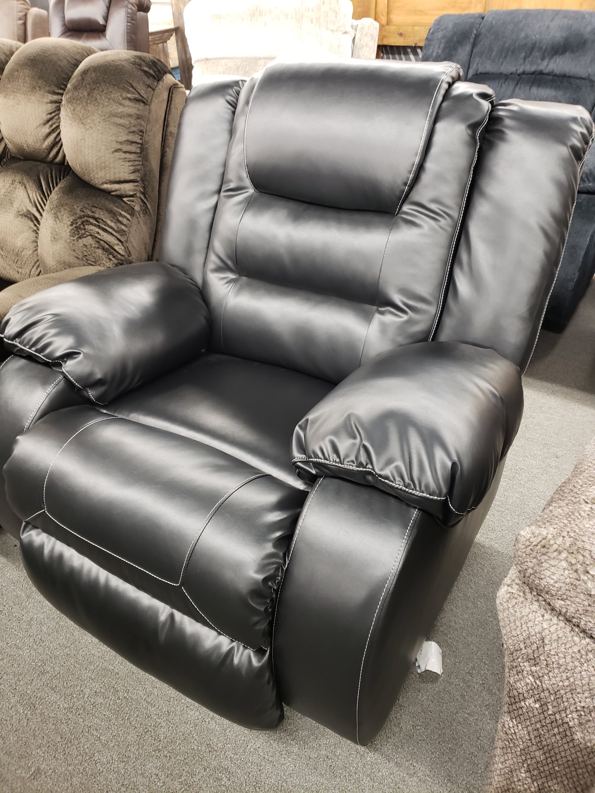 804 Faux Leather Rocker Recliner